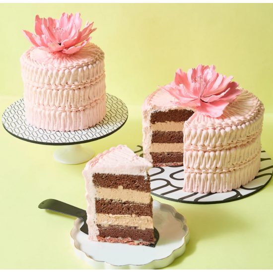 瓦爾羅納覆盆子巧克力奶油蛋糕